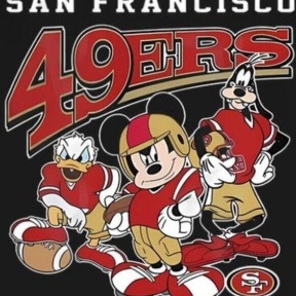 Mickey Mouse And Friends San Francisco 49ers Shirt - Picture 2 of 3